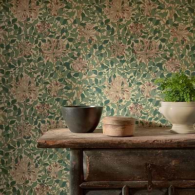 Honeysuckle behang-Morris & Co-Selected Wallpapers-Interiors