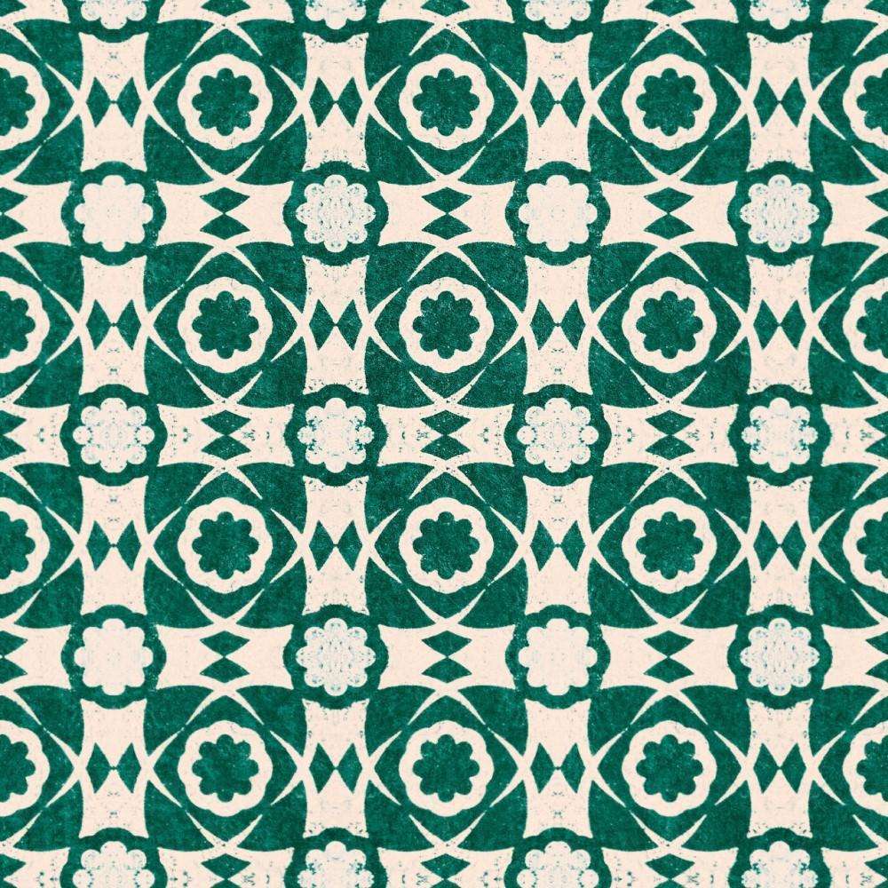 Aegan Tiles-behang-Tapete-Mind the Gap-Ultramarine Green-Rol-WP30050-Selected Wallpapers