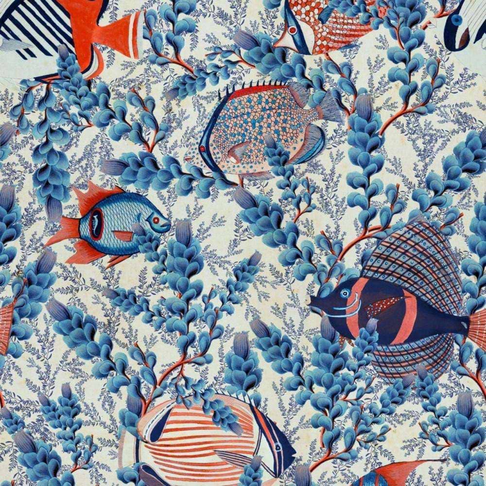 Aquarium-behang-Tapete-Mind the Gap-Indigo/Red-300 cm (standaard)-WP20567-Selected Wallpapers
