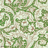 Bachelors Button-Behang-Tapete-Morris & Co-Leaf Green-Rol-217096-Selected Wallpapers