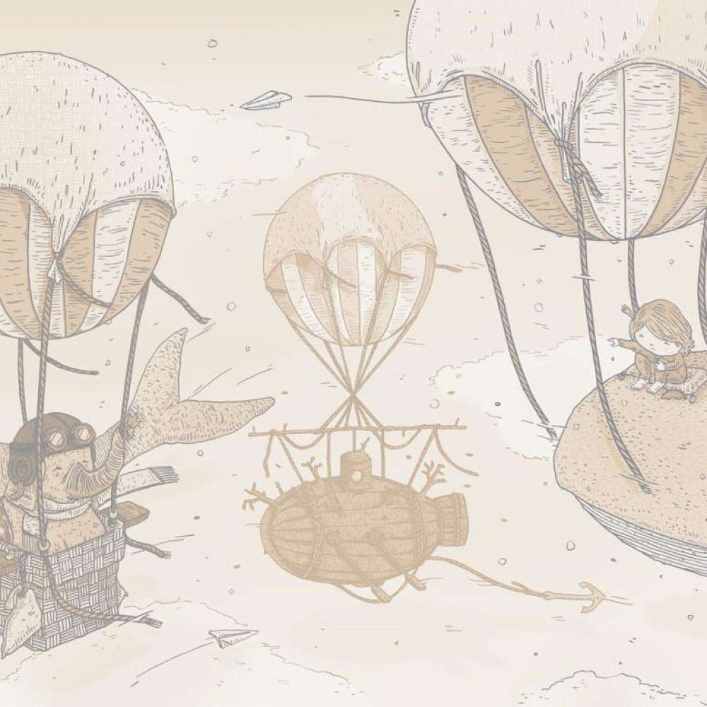 Balloon Rides-behang-Tapete-Coordonne-Twilight-Non Woven-9700032-Selected Wallpapers