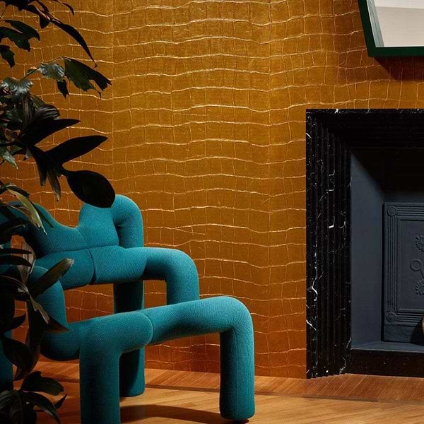 Big Croco Metal-Behang-Tapete-Elitis-Selected Wallpapers