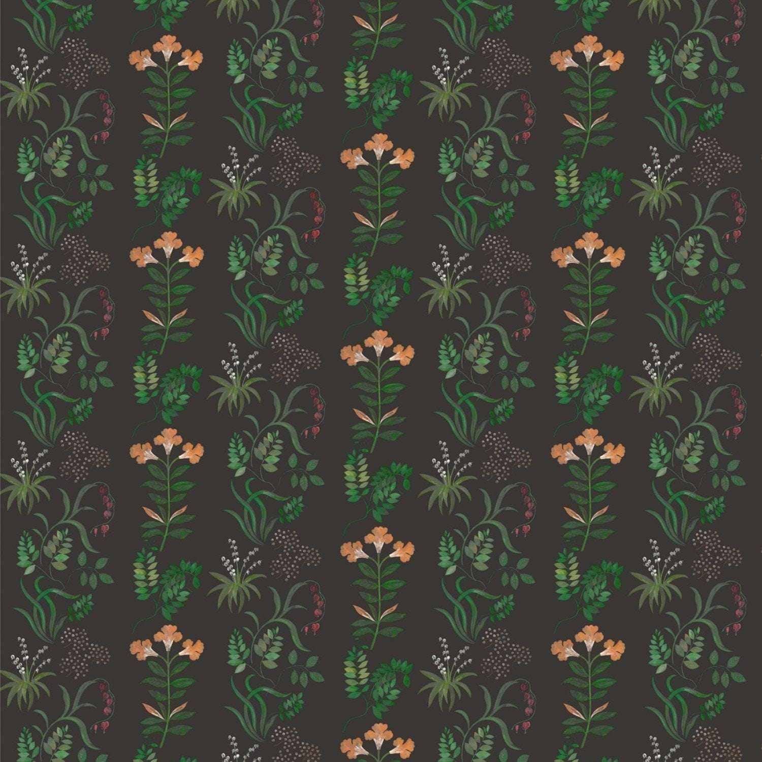 Botanical Stripe-Behang-Tapete-Liberty-Selected Wallpapers