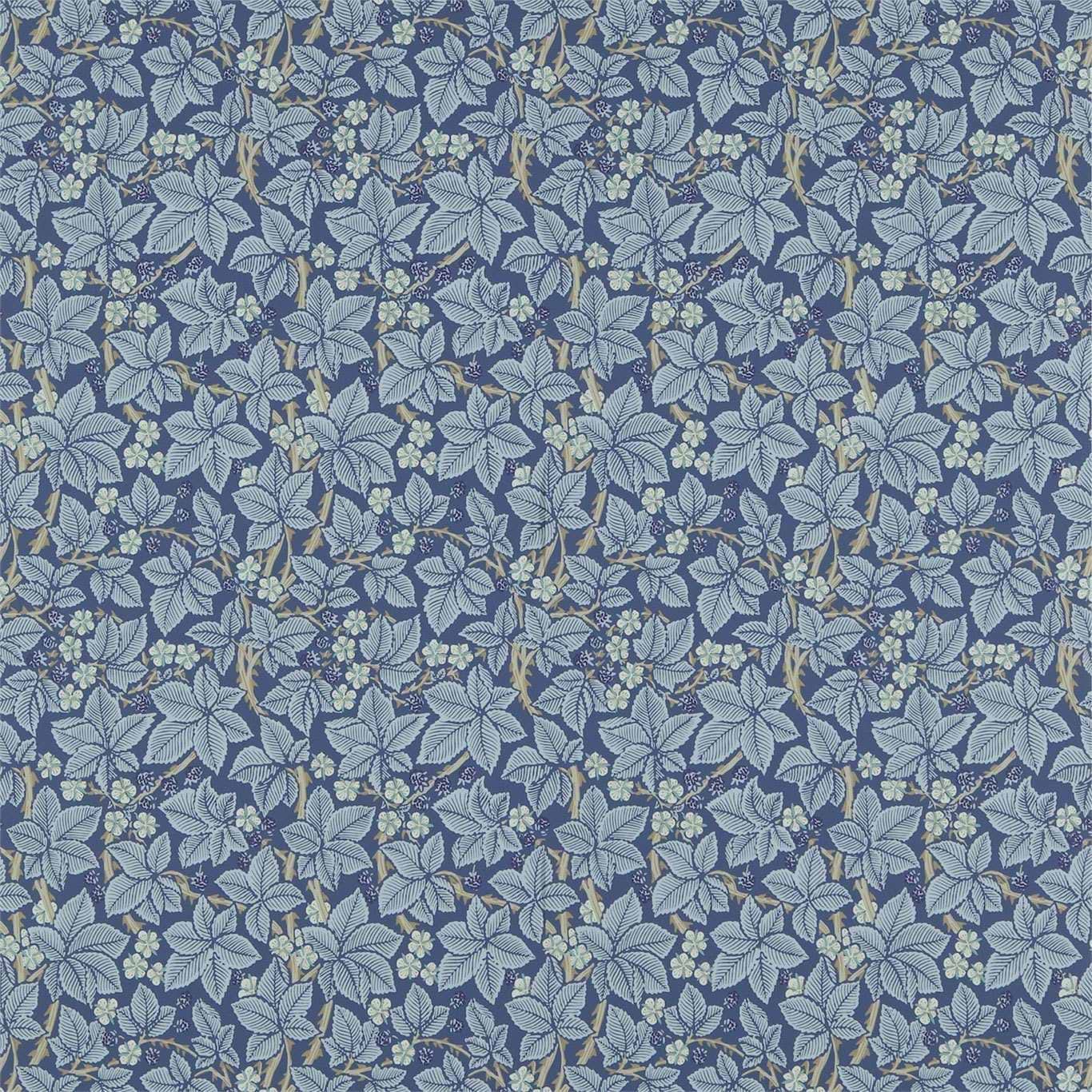 Bramble-behang-Tapete-Morris & Co-Indigo-Rol-214695-Selected Wallpapers