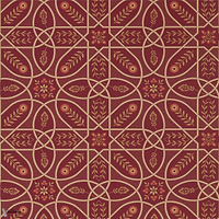 Brophy Trellis-behang-Tapete-Morris & Co-Russet Gold-Rol-216701-Selected Wallpapers