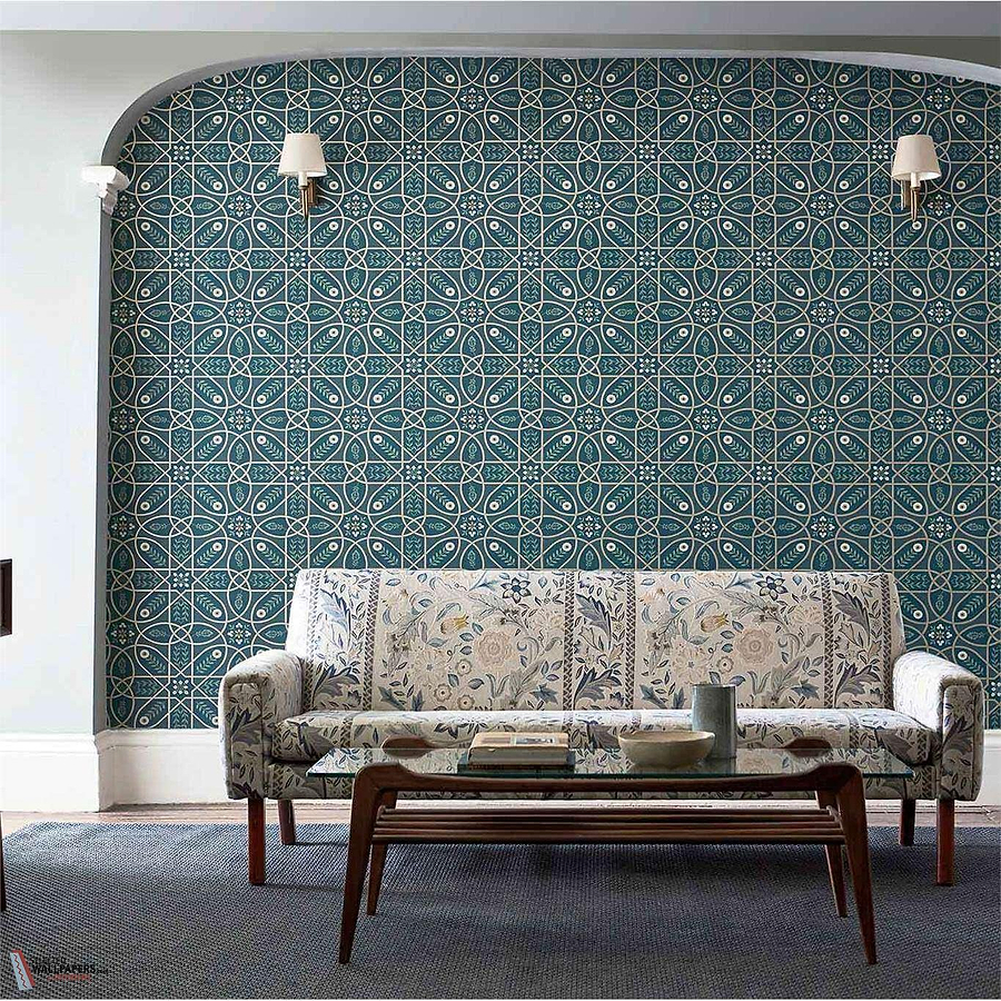 Brophy Trellis-behang-Tapete-Morris & Co-Selected Wallpapers