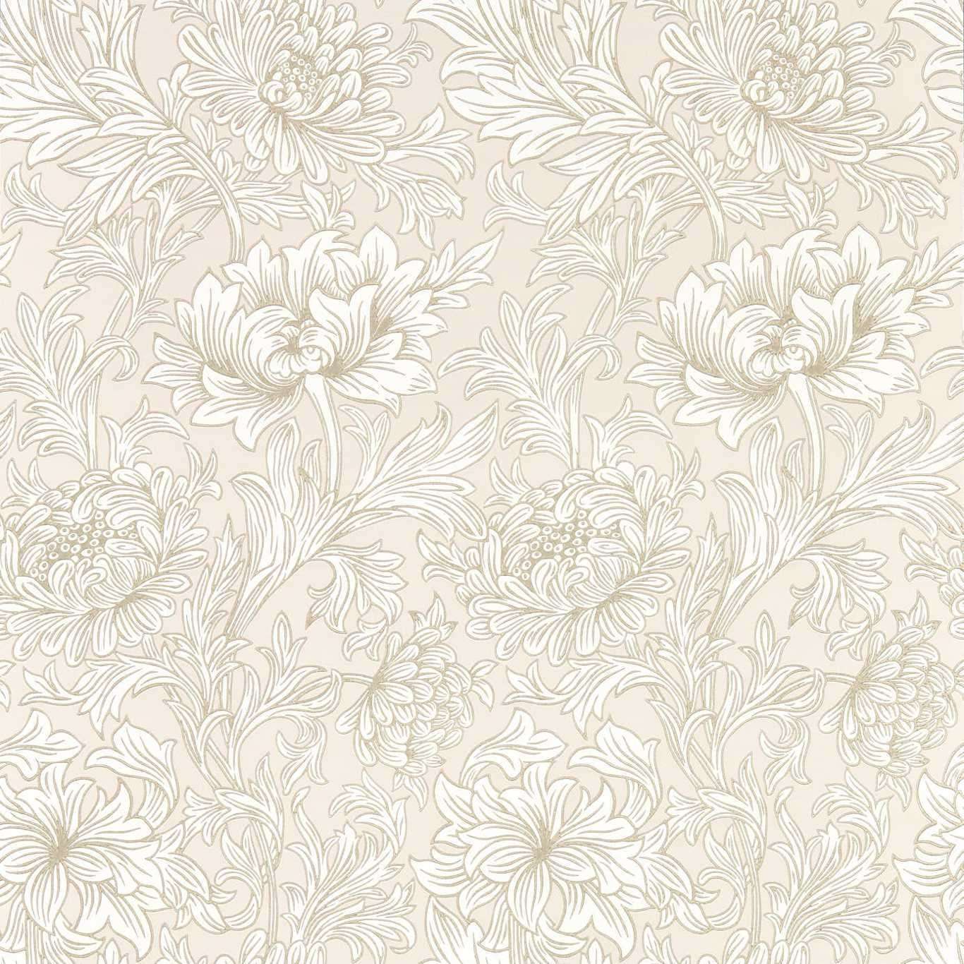 Chrysanthemum Toile-Behang-Tapete-Morris & Co-Cochineal Pink-Rol-217070-Selected Wallpapers