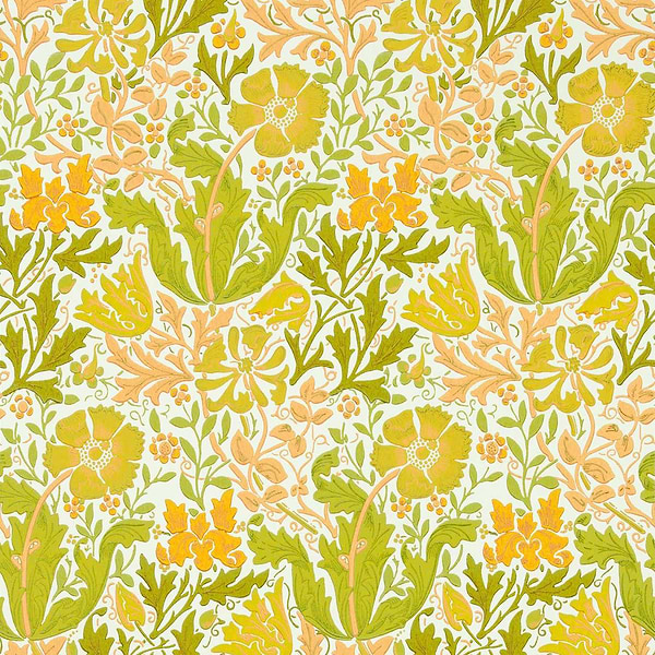 Compton-Behang-Tapete-Morris & Co-Summer Yellow-Rol-217099-Selected Wallpapers