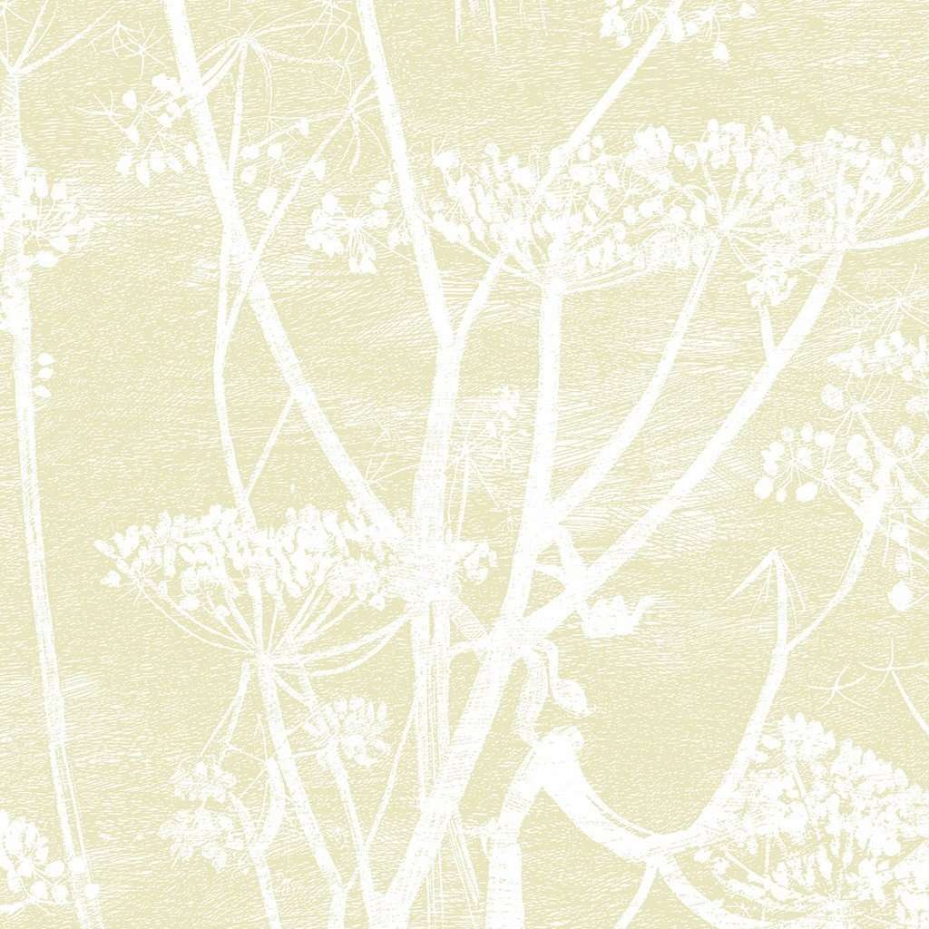 Cow Parsley-behang-Tapete-Cole & Son-White & Sof Yellow-Rol-95/9053-Selected Wallpapers