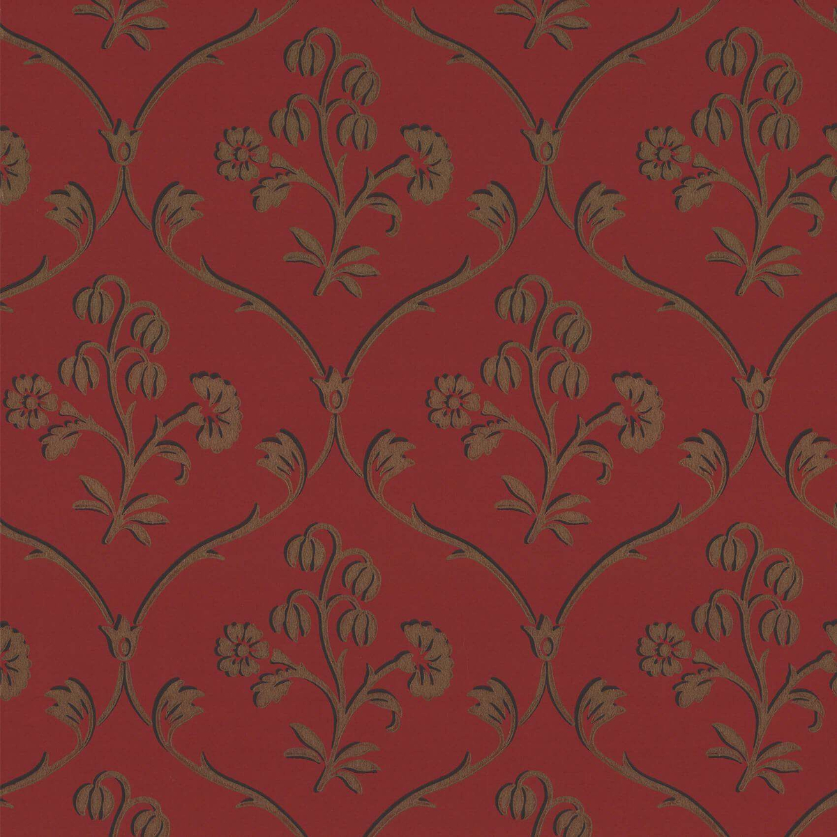 Cranford-behang-Tapete-Little Greene-Cherry Gold-Rol-0277CRGOLDZ-Selected Wallpapers