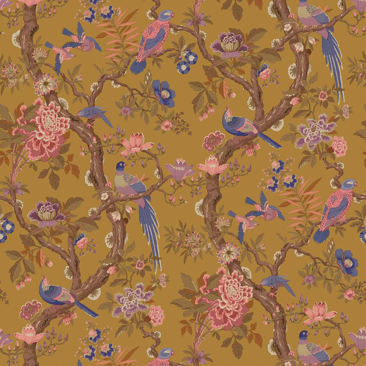 Eltham-Behang-Tapete-GP&J Baker-Ochre-Rol-BW45094.7-Selected Wallpapers