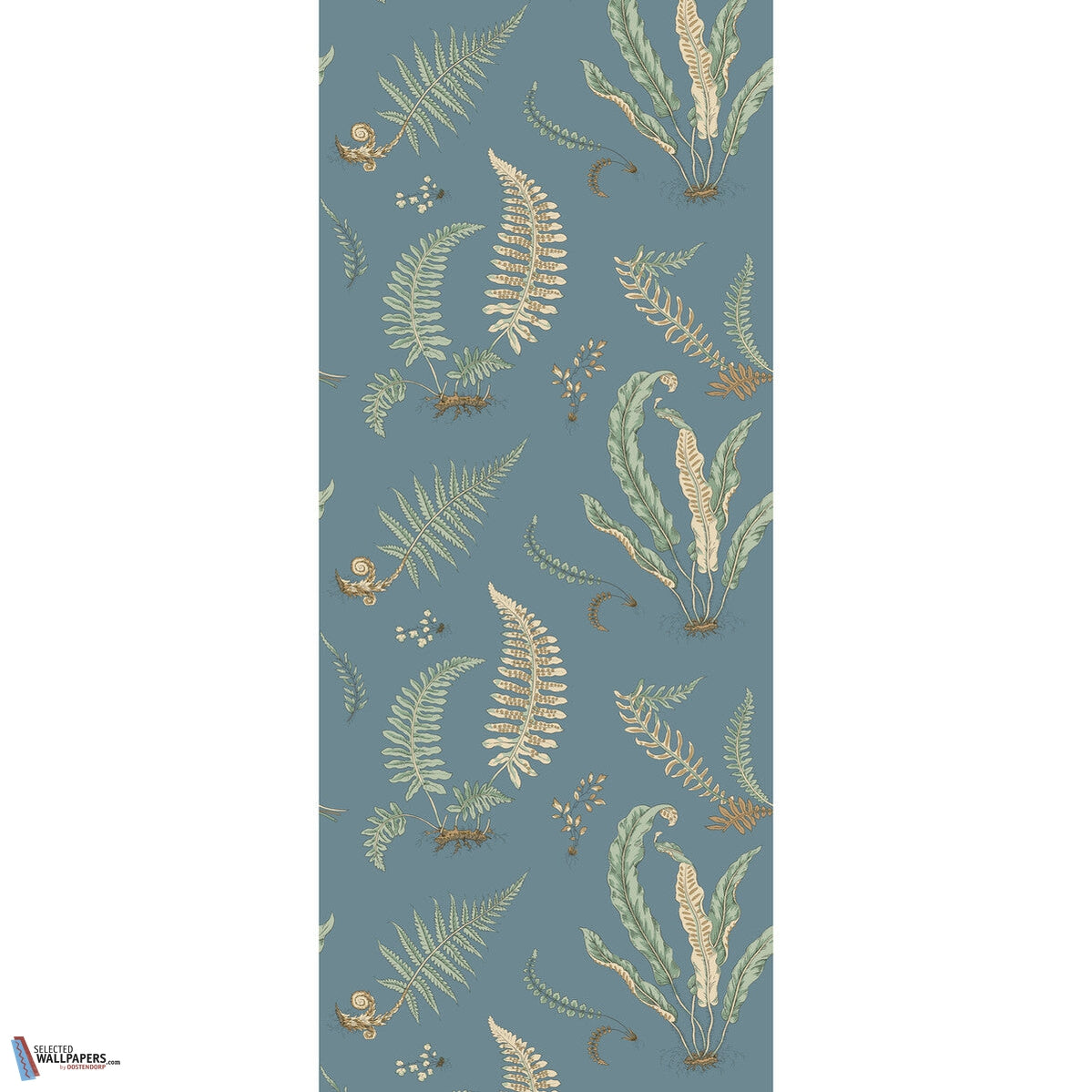 Ferns-behang-Tapete-GP&J Baker-Denim-Rol-BW45122.3-Selected Wallpapers