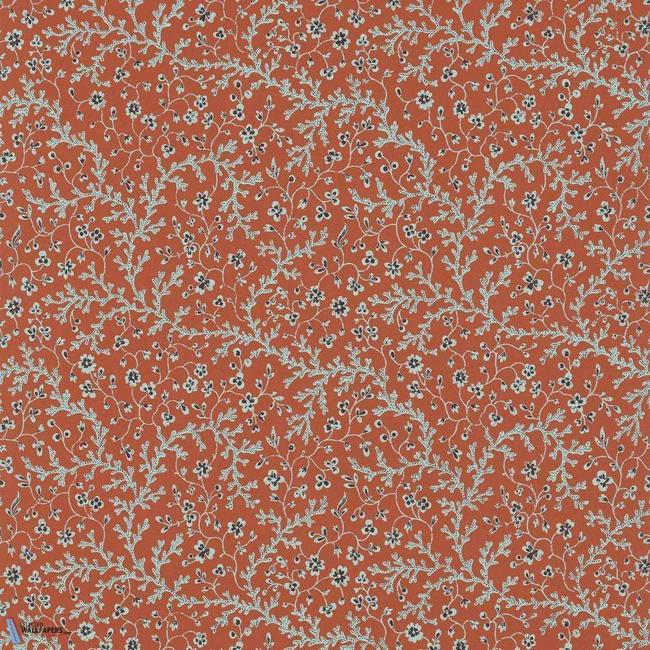 Fleurs de Corail-behang-Tapete-Pierre Frey-Terracotta-Rol-FP787003-Selected Wallpapers