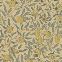 Fruit-behang-Tapete-Morris & Co-Blue/Gold/Brown-Rol-WR8048/3-Selected Wallpapers