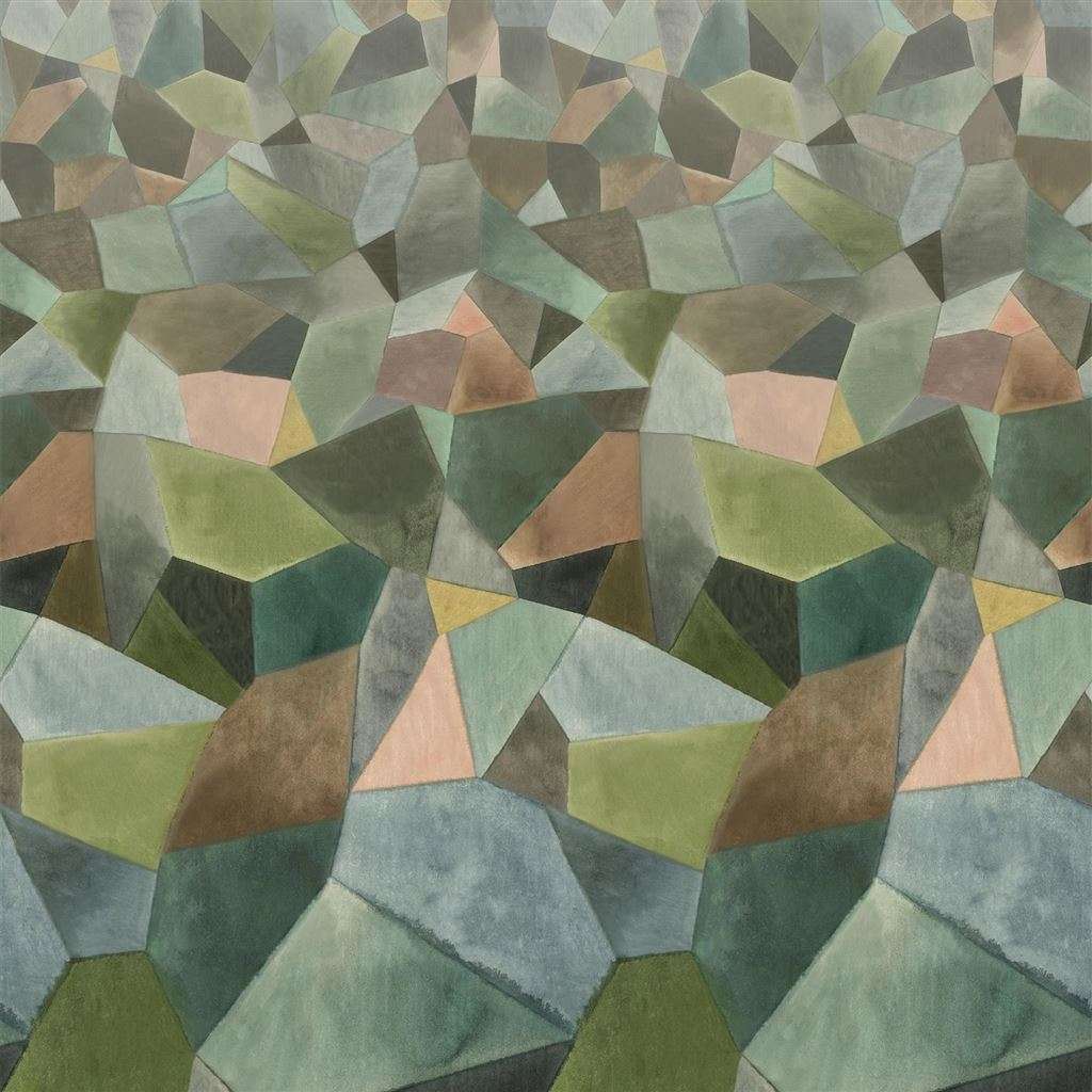 Geo Moderne-behang-Tapete-Designers Guild-Jade-Set-PDG1110/01-Selected Wallpapers