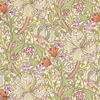 Golden Lily-behang-Tapete-Morris & Co-Olive Russet-Rol-210399-Selected Wallpapers