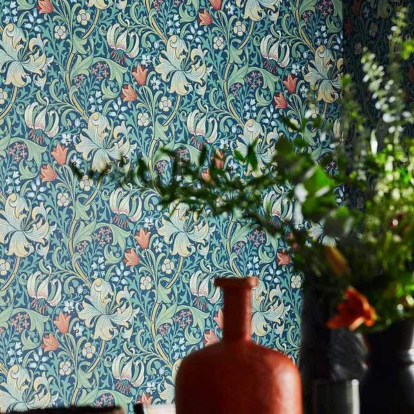 Golden Lily-behang-Tapete-Morris & Co-Selected Wallpapers
