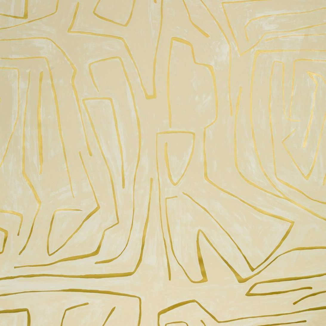 Graffito-behang-Tapete-Kelly Wearstler-Ivory/Gold-Set (A+B)-GWP-3501.140-Selected Wallpapers