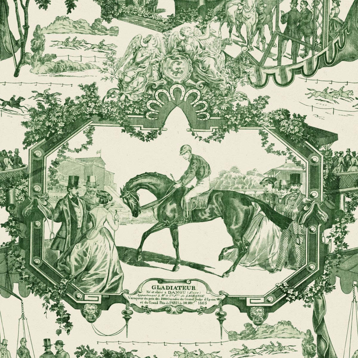 Grand Prix-Behang-Tapete-Mind the Gap-Green-300 cm (standaard)-WP20636-Selected Wallpapers