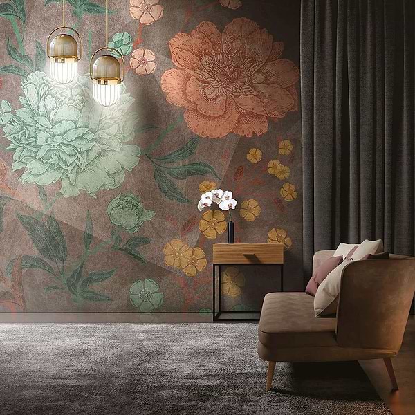 Herbarium-behang-Tapete-Inkiostro Bianco-Selected Wallpapers