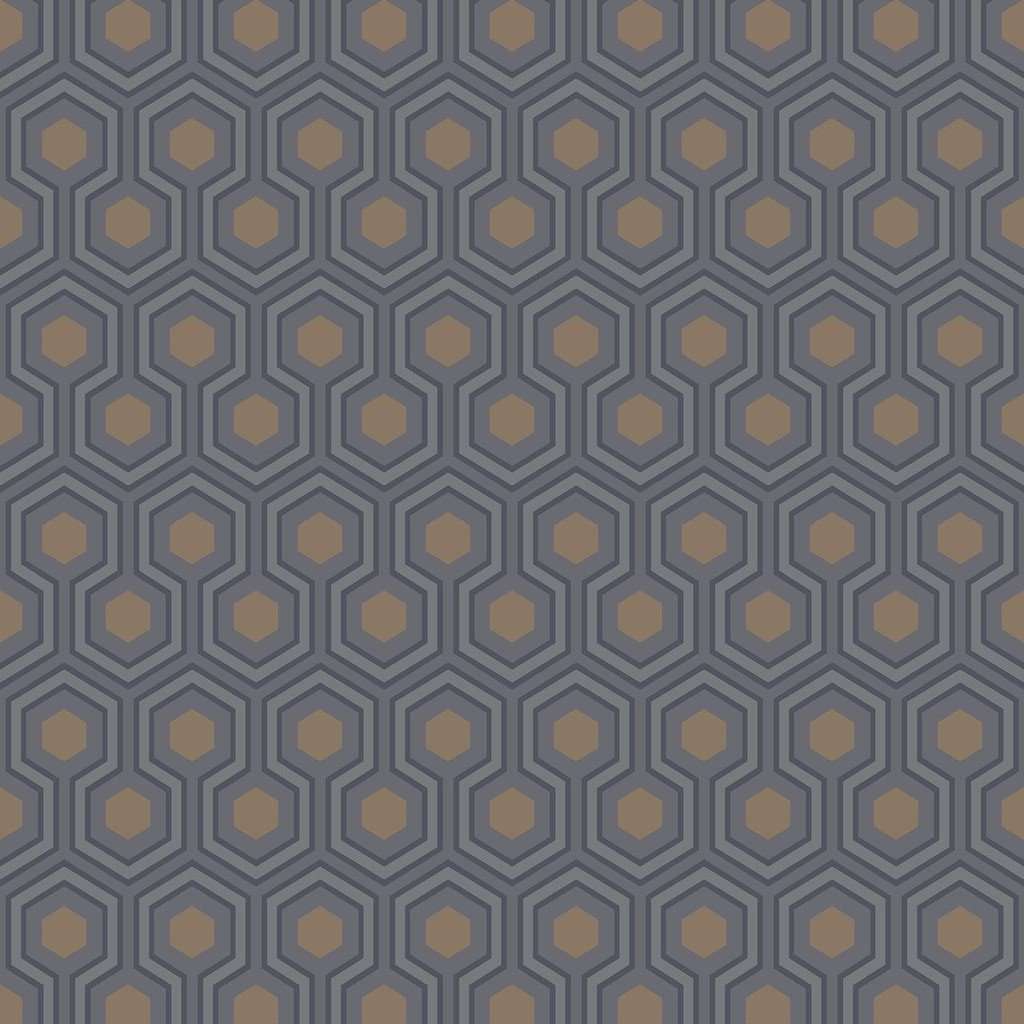Hicks' Hexagon-behang-Tapete-Cole & Son-Soot-Rol-95/3015-Selected Wallpapers