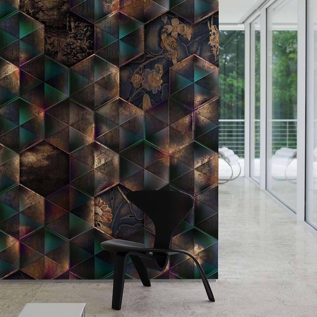 Holographic Reflections-behang-Tapete-Muance-Selected Wallpapers