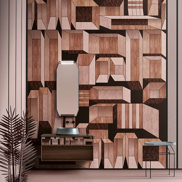Intarsi-behang-Tapete-Inkiostro Bianco-Selected Wallpapers