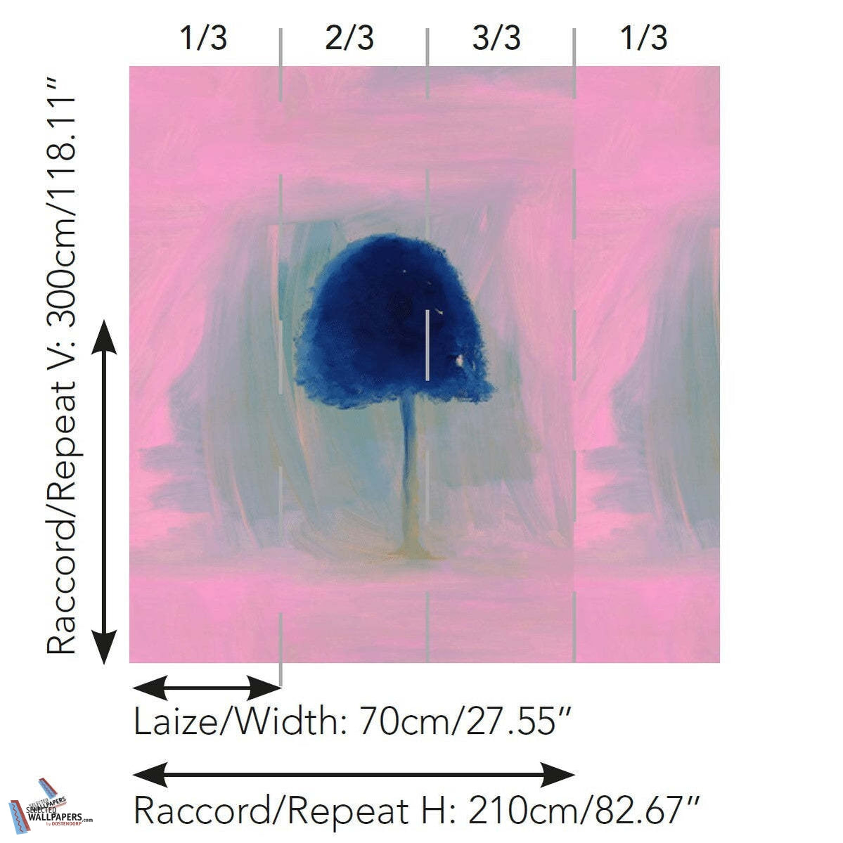 L'Arbre Bleu-Behang-Tapete-Pierre Frey-Selected Wallpapers