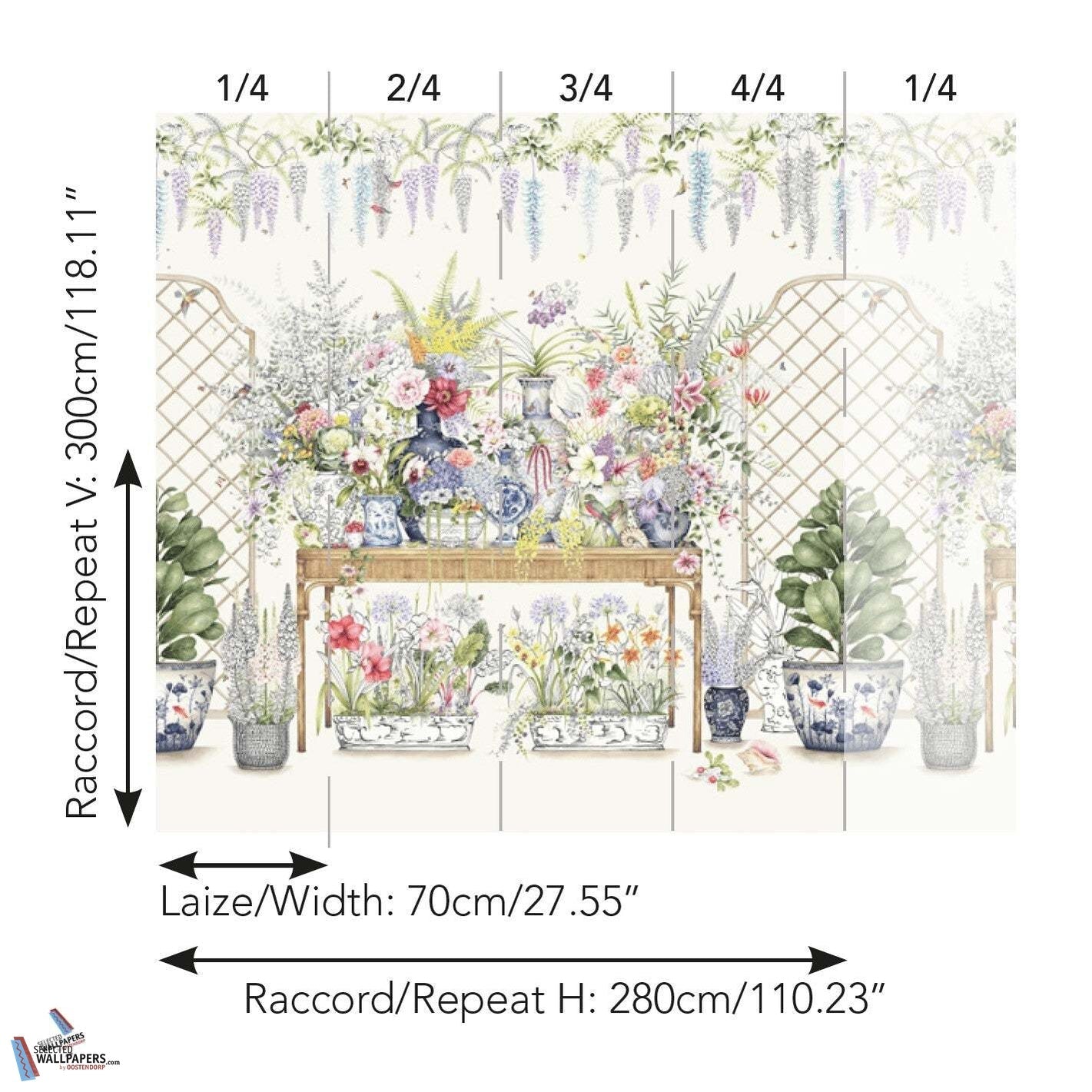 La Ceremonie Fleurie-Behang-Tapete-Pierre Frey-Selected Wallpapers