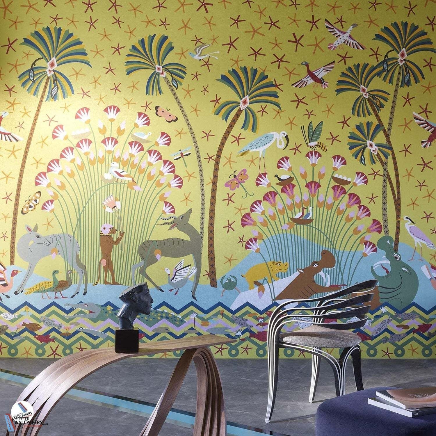 La Faune et La Flore-Behang-Tapete-Pierre Frey-Selected Wallpapers