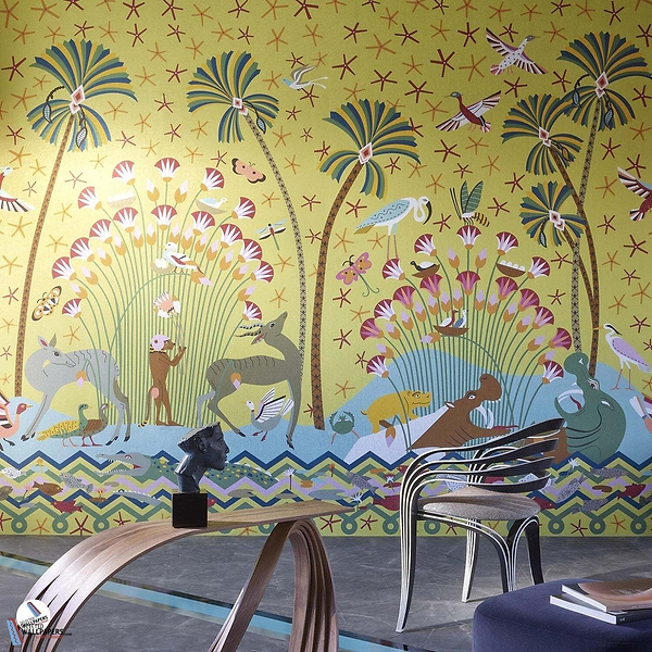 La Faune et La Flore-Behang-Tapete-Pierre Frey-Selected Wallpapers