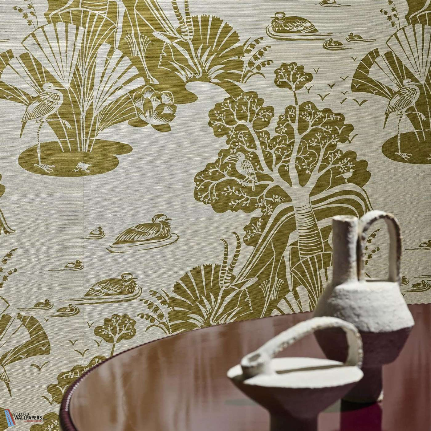 La Gazelle en le Baobab-Behang-Tapete-Pierre Frey-Selected Wallpapers