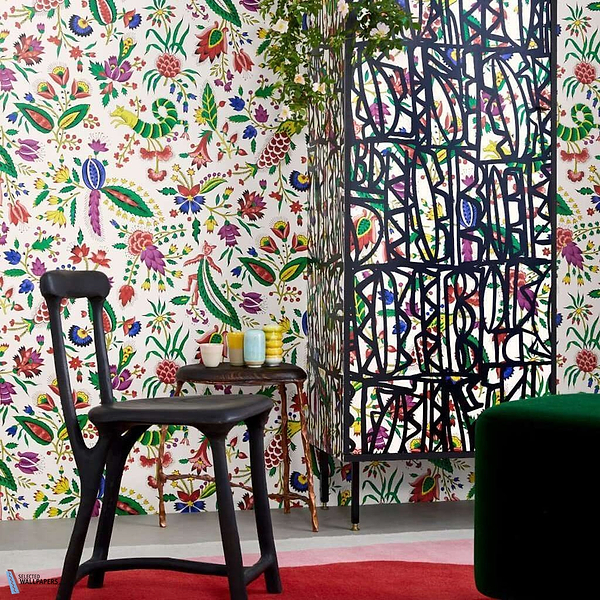 Les coquecigrues-behang-Tapete-Pierre Frey-Selected Wallpapers