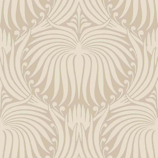 Lotus-Wallpaper-Farrow & Ball-Clunch-Roll-BP2009-Selected Wallpapers