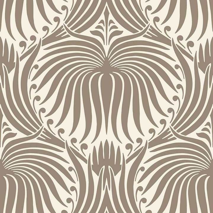 Lotus-Wallpaper-Farrow & Ball-Mouse's Back-Roll-BP2013-Selected Wallpapers