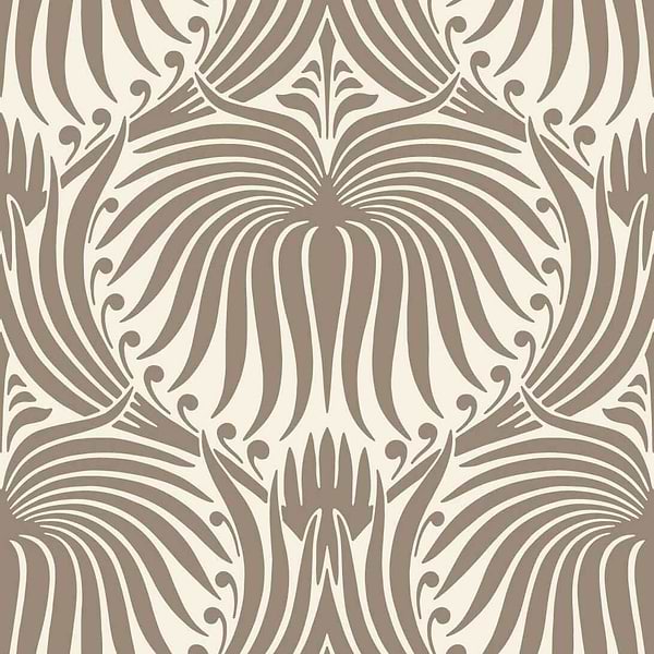 Lotus-Wallpaper-Farrow & Ball-Mouse's Back-Roll-BP2013-Selected Wallpapers