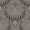 Lotus-Wallpaper-Farrow & Ball-Black Gray-Roll-BP2017-Selected Wallpapers