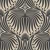 Lotus-Wallpaper-Farrow & Ball-Off Black-Roll-BP2019-Selected Wallpapers