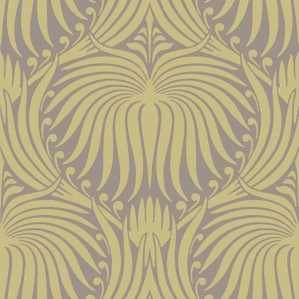 Lotus-Wallpaper-Farrow & Ball-Churlish Green-Roll-BP2047-Selected Wallpapers