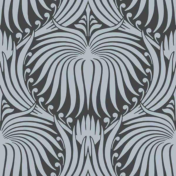 Lotus-Wallpaper-Farrow & Ball-Parma Gray-Roll-BP2057-Selected Wallpapers