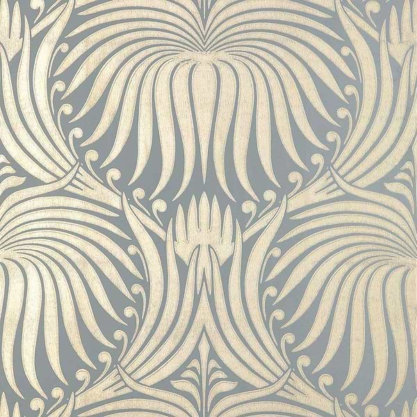 Lotus-Wallpaper-Farrow & Ball-Bespoke Gold-Roll-BP2067-Selected Wallpapers