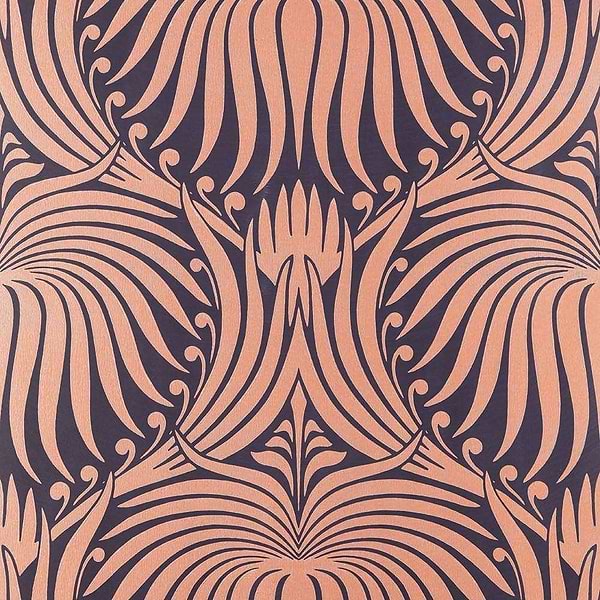 Lotus-Wallpaper-Farrow & Ball-Copper-Roll-BP2068-Selected Wallpapers
