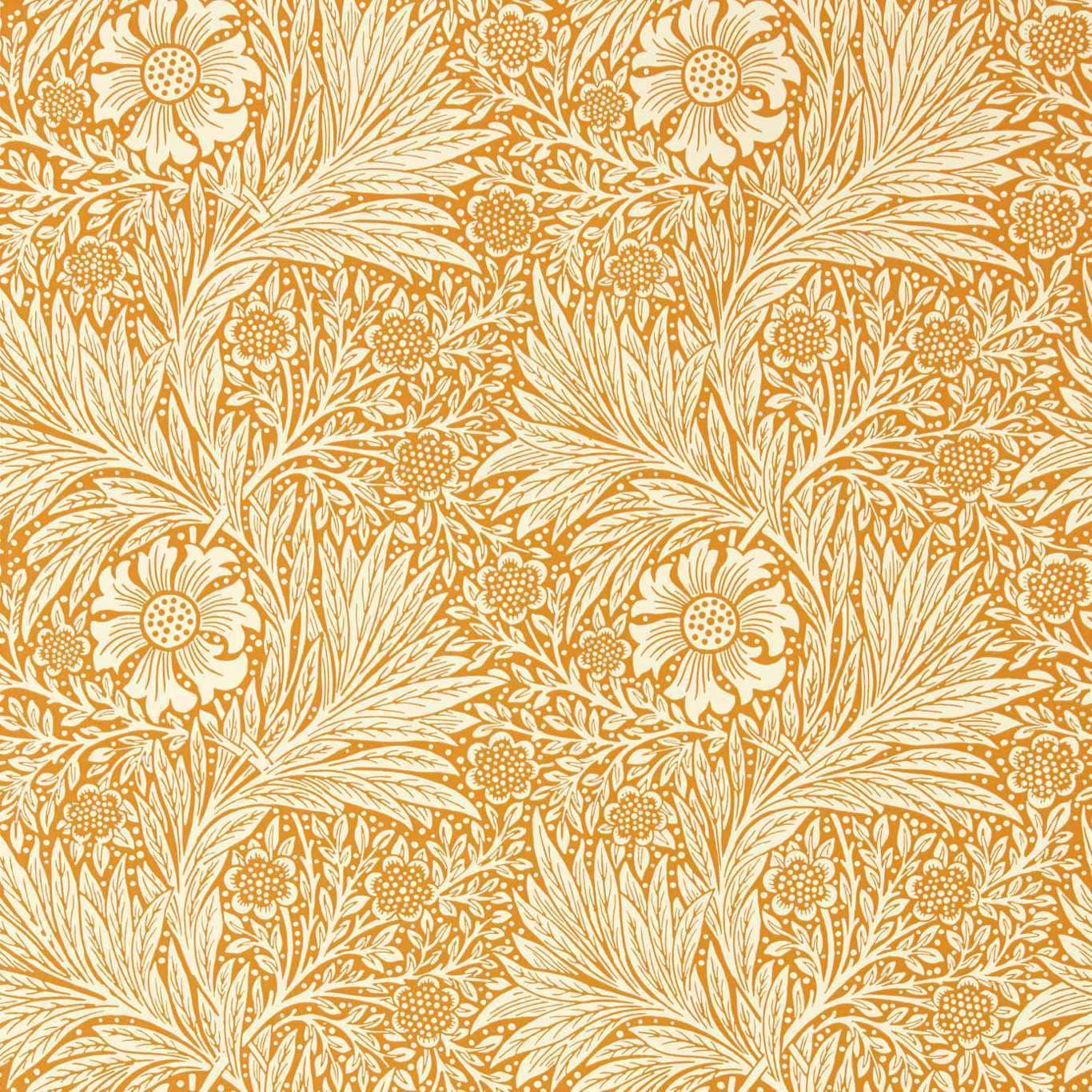 Marigold-Behang-Tapete-Morris & Co-Orange-Rol-217093-Selected Wallpapers
