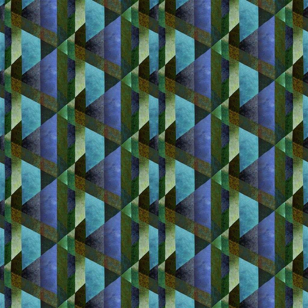 Minakari Geo-behang-Tapete-Designers Guild-Cobalt-Set-PDG1141/01-Selected Wallpapers