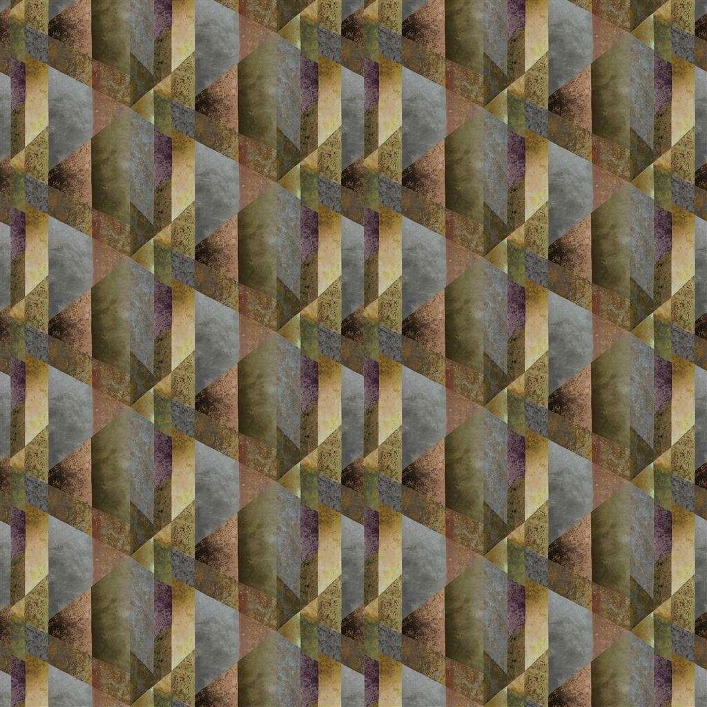 Minakari Geo-behang-Tapete-Designers Guild-Rosewood-Set-PDG1141/02-Selected Wallpapers