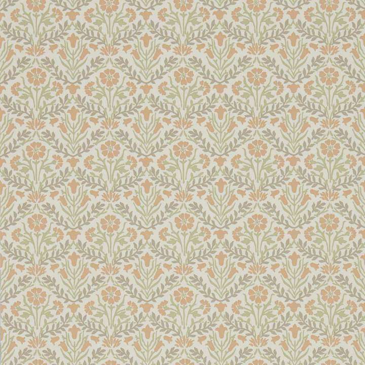 Morris Bellflowers-behang-Tapete-Morris & Co-Saffron/Olive-Rol-216438-Selected Wallpapers