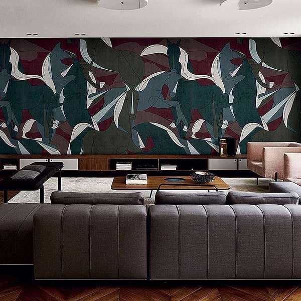 Murgese Horses-behang-Tapete-LondonArt-Selected Wallpapers