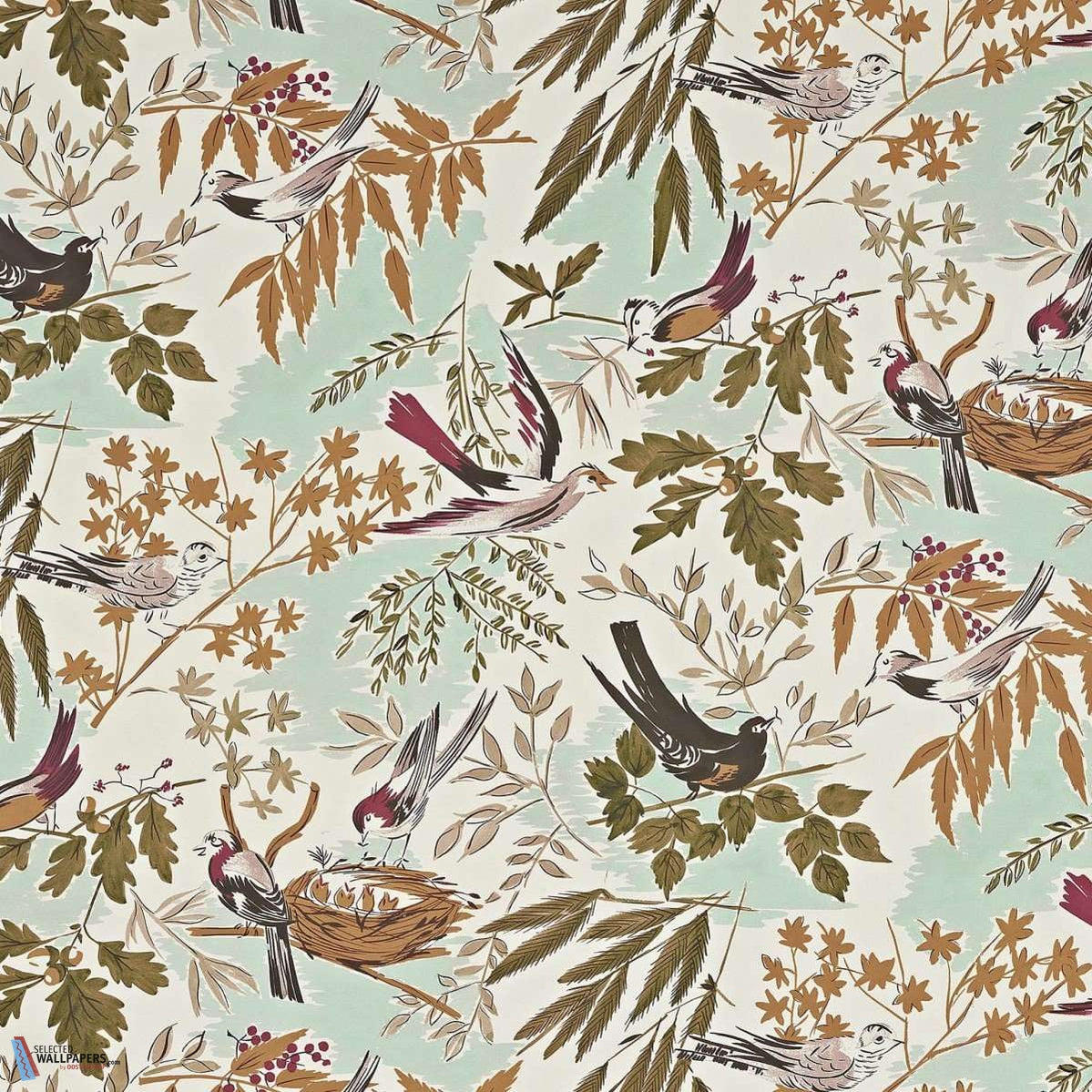 Nids Jolis-Behang-Tapete-Pierre Frey-Sous-Bois-Meter (M1)-FP840003-Selected Wallpapers