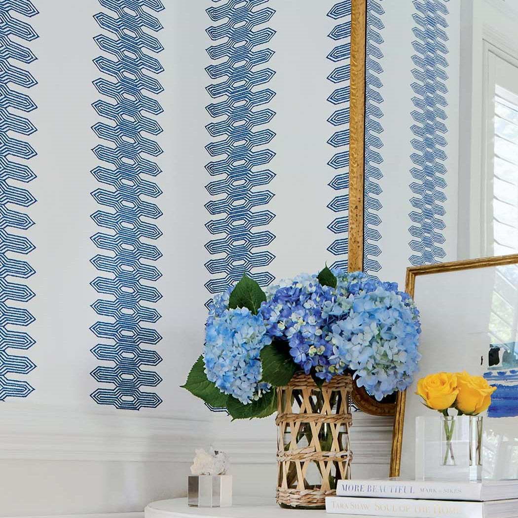 Nola Stripe-Behang-Tapete-Thibaut-Selected Wallpapers