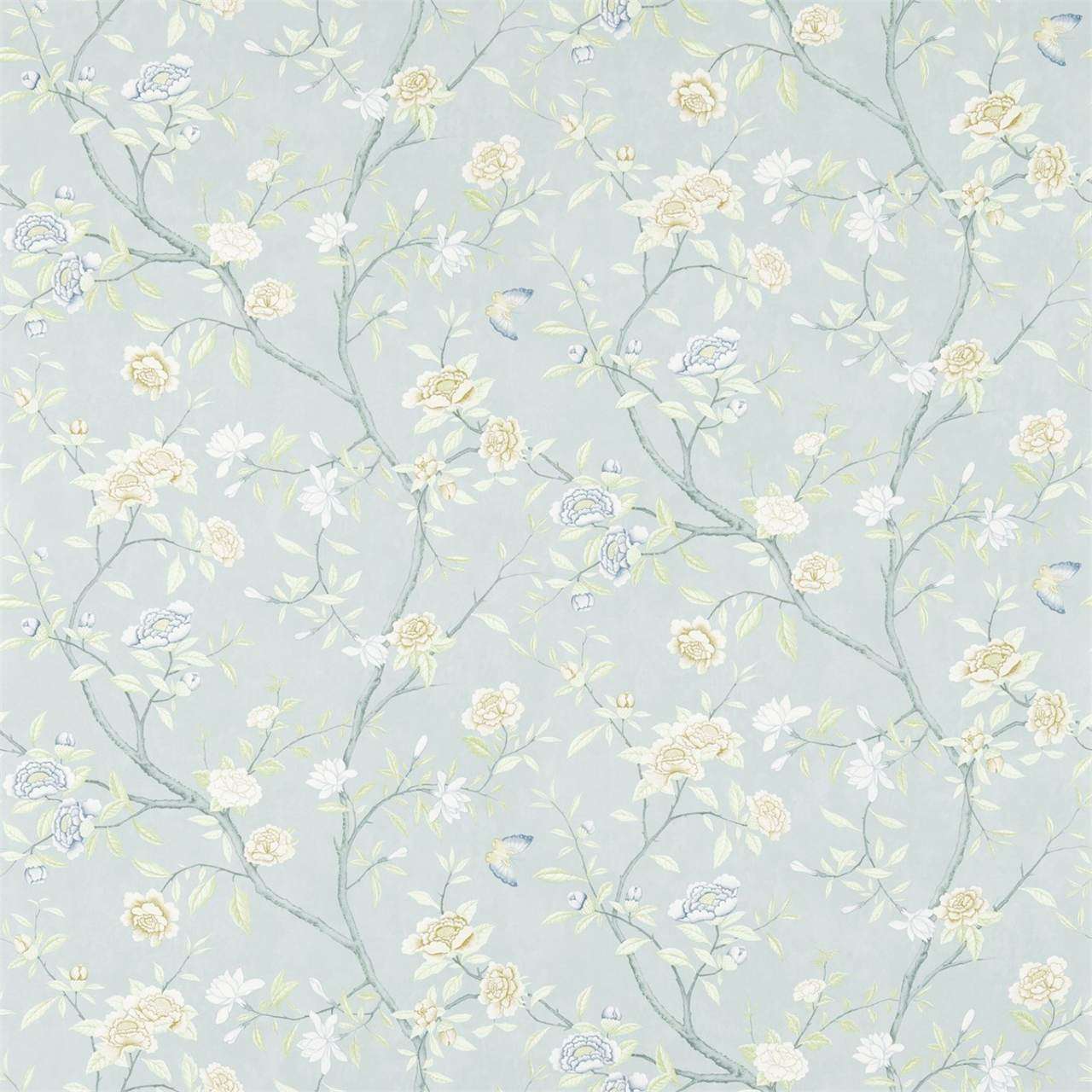 Nostell Priory-behang-Tapete-Zoffany-Blue/Ivory-Rol-311419-Selected Wallpapers